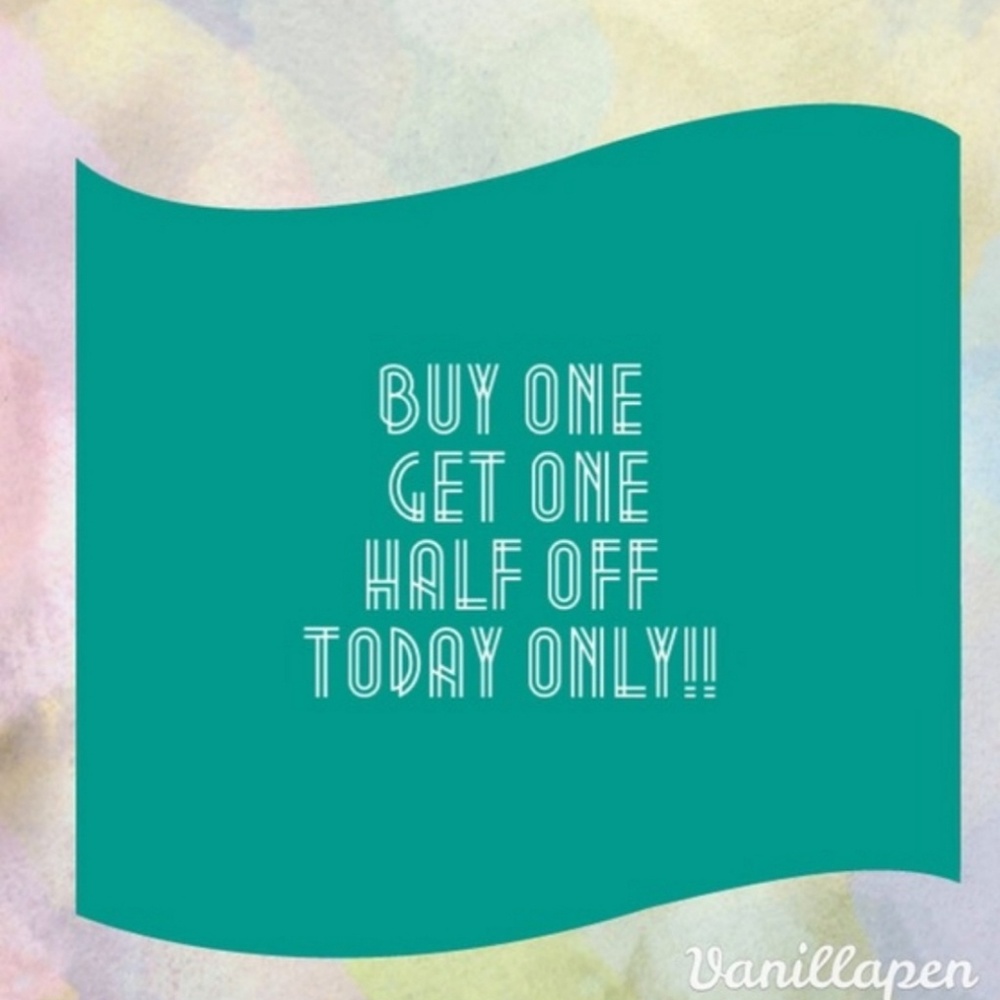 Buy one get one half off ALL CHILDREN'S